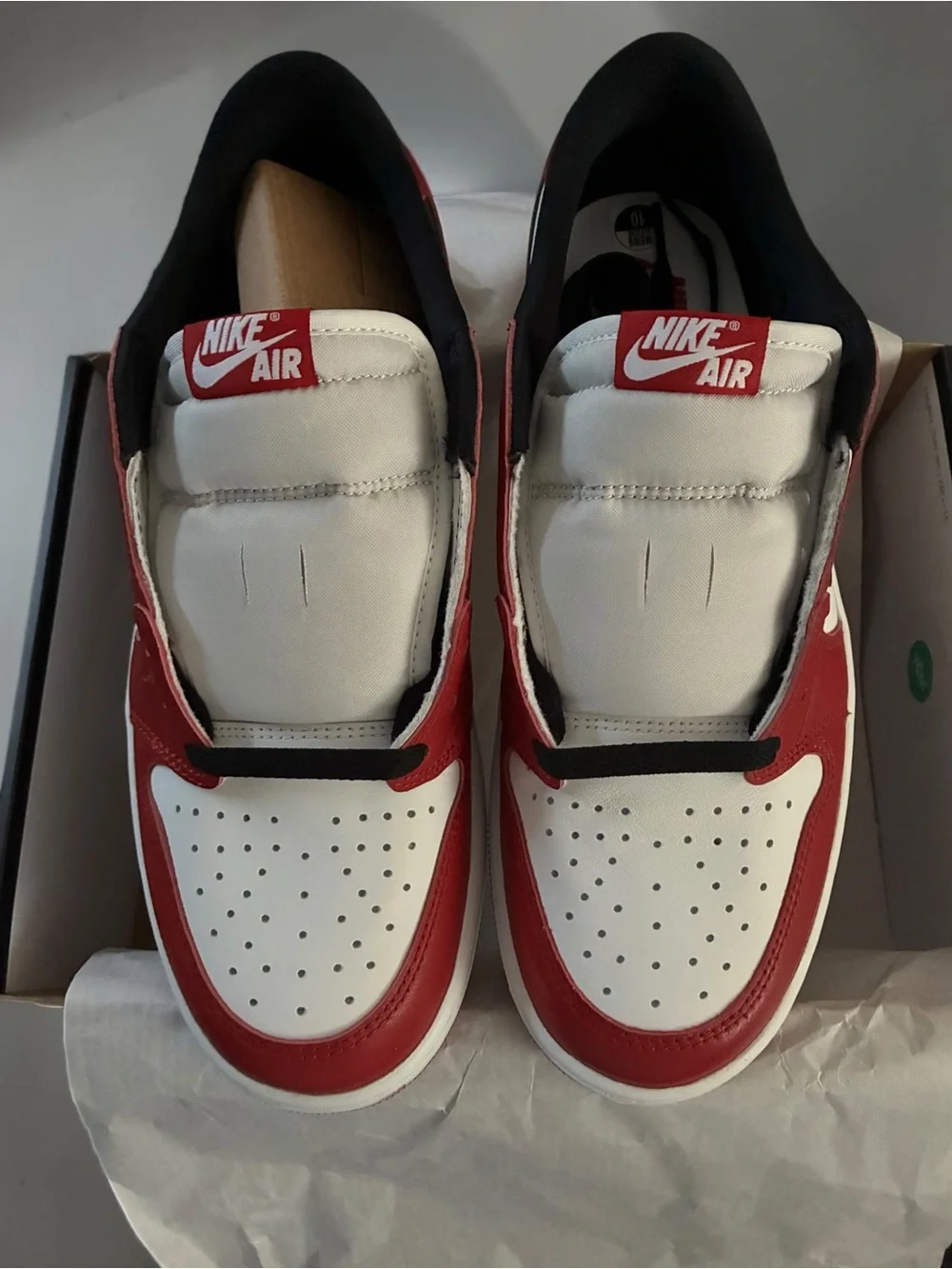 Nike Air Jordan 1 Retro Low OG Varsity Red Black Summit White Men’s Size 10 NEW